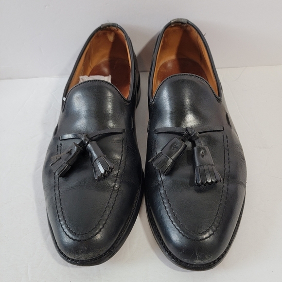Allen Edmonds Grayson Tassel Penny Loafer Slip On Sz 10D Black Leather Old Money main image 7